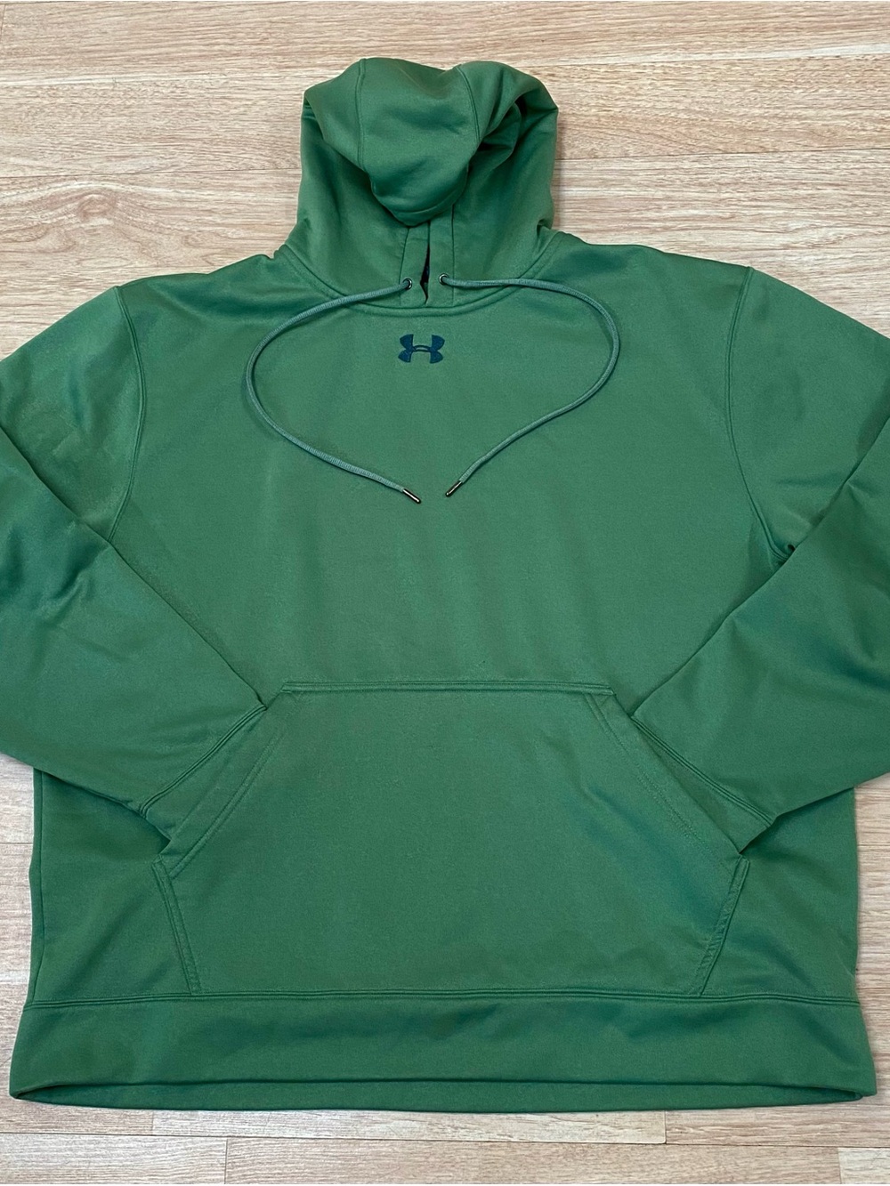 Under Armour Hoodie Mens XL Loose Fit Green Activewear Sport Pullover Sweatshirt